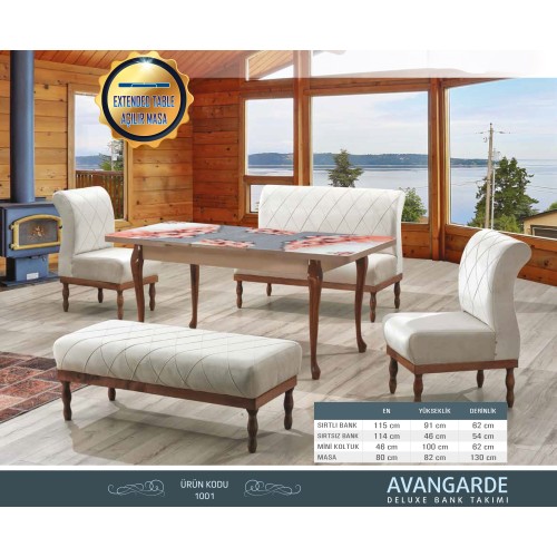 AVANGARDE DELUX BANK CORNER SET